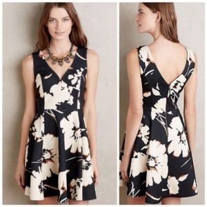 Anthro Maeve Scuba Amory Floral Dress